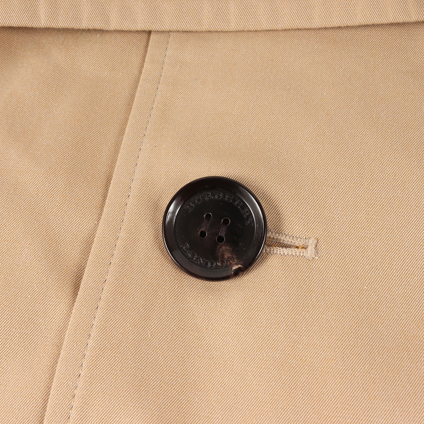 裏地 メガチェック コットンギャバ ショート トレンチ コート / ENGLAND製