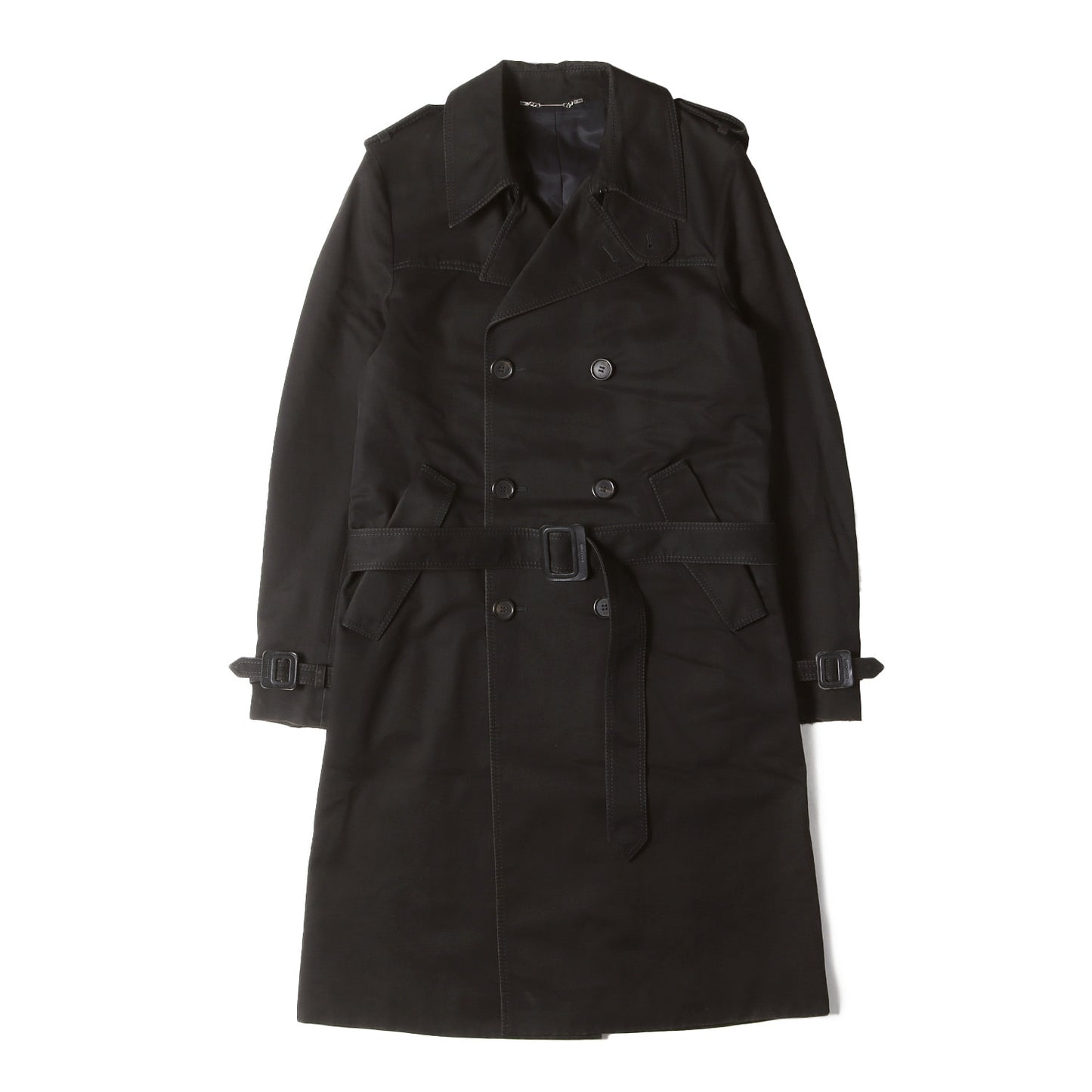 04AW VICTIM期 ダブルブレスト ツイル トレンチ コート (4HH1036693)