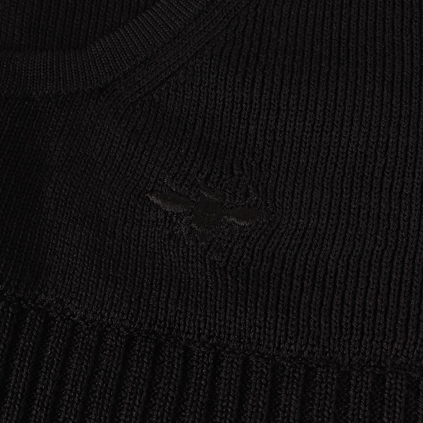 04SS Strip期 BEE刺繍 ウールレーヨン ニット ジップ パーカー (4EH4024802) / エディ期