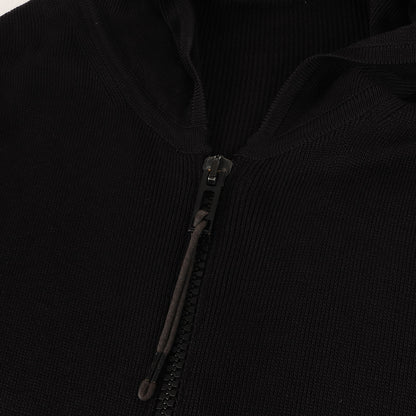 04SS Strip期 BEE刺繍 ウールレーヨン ニット ジップ パーカー (4EH4024802) / エディ期