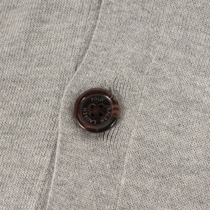 ポニー刺繍 ハイゲージ コットン ニット カーディガン