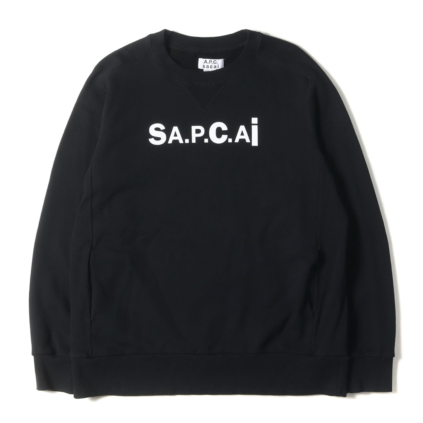 Sacai (サカイ) × A.P.C. コラボ ロゴ クルーネック スウェット シャツ 
