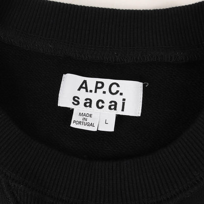 Sacai (サカイ) × A.P.C. コラボ ロゴ クルーネック スウェット シャツ 