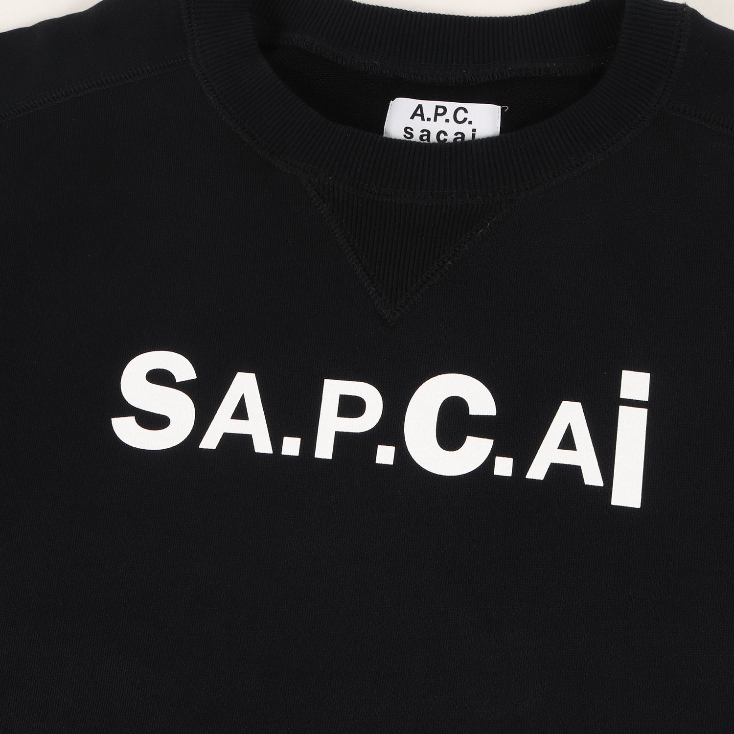 Sacai (サカイ) × A.P.C. コラボ ロゴ クルーネック スウェット シャツ  