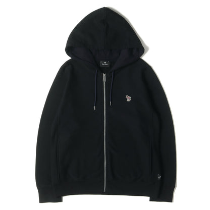 Sports Stripe Zebra ワンポイント ジップ パーカー (553510 361R) / PS