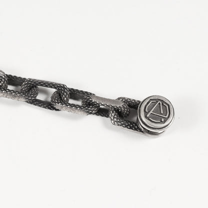 アンブレムテクスチャード シルバー チェーン ネックレス (CLASSIC SILVER 925 AMBLEM TEXTURED CHAIN NECKLACE) / Ag925