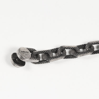アンブレムテクスチャード シルバー チェーン ネックレス (CLASSIC SILVER 925 AMBLEM TEXTURED CHAIN NECKLACE) / Ag925