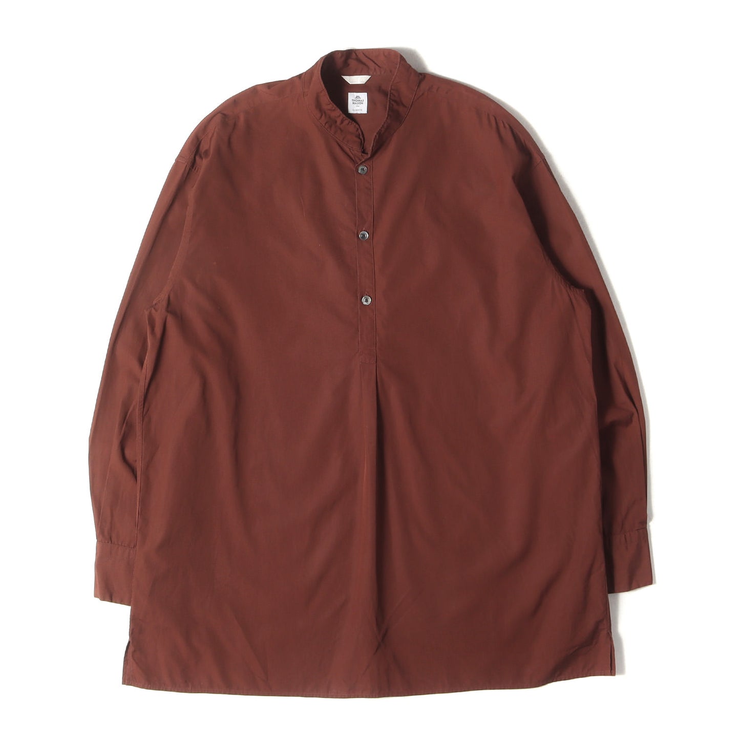 24AW × THOMAS MASON バンドカラー ブロード スキッパー シャツ (24-050-300-6050-3-0) / MADE IN JAPAN