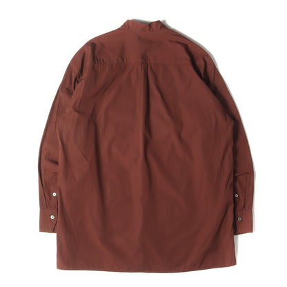 24AW × THOMAS MASON バンドカラー ブロード スキッパー シャツ (24-050-300-6050-3-0) / MADE IN JAPAN