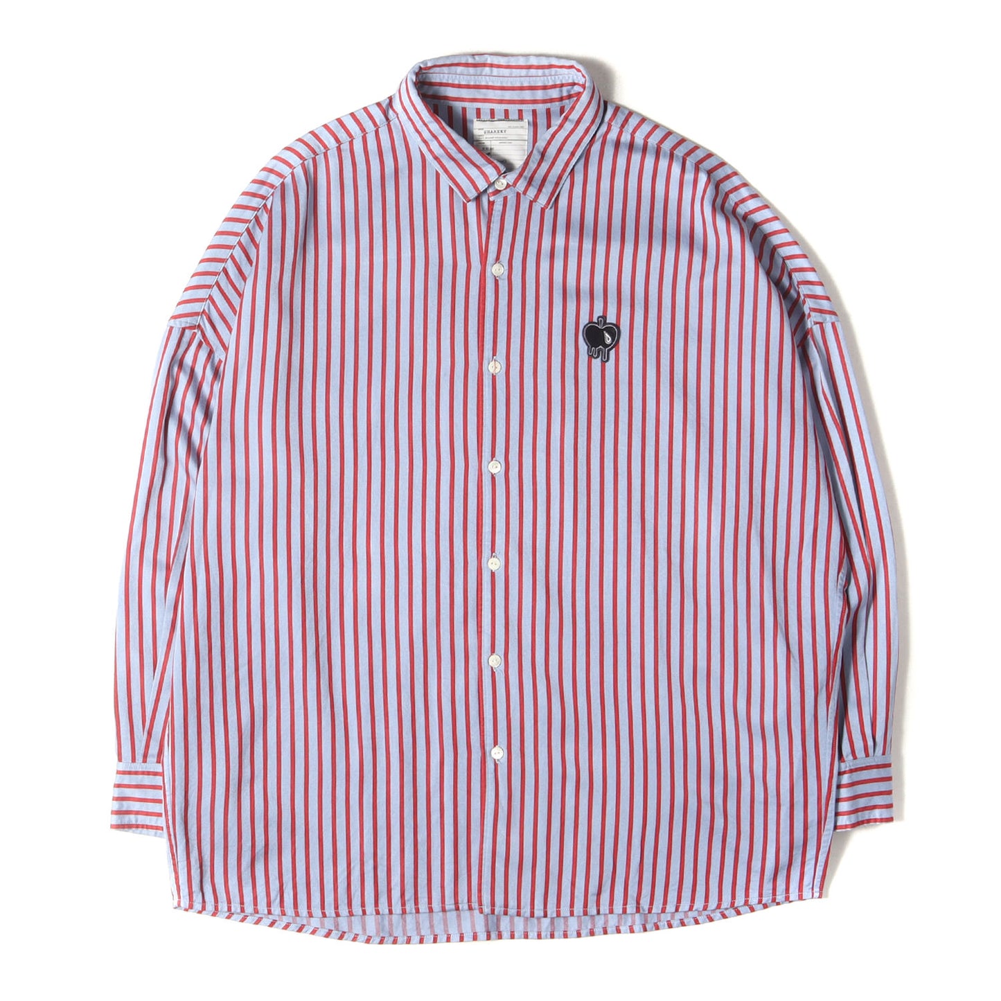 20AW ワンポイント ワッペン 刺繍 ストライプ コットン シャツ (BLOCK STRIPE L/S SHIRTS 20713025)