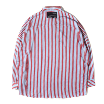 20AW ワンポイント ワッペン 刺繍 ストライプ コットン シャツ (BLOCK STRIPE L/S SHIRTS 20713025)