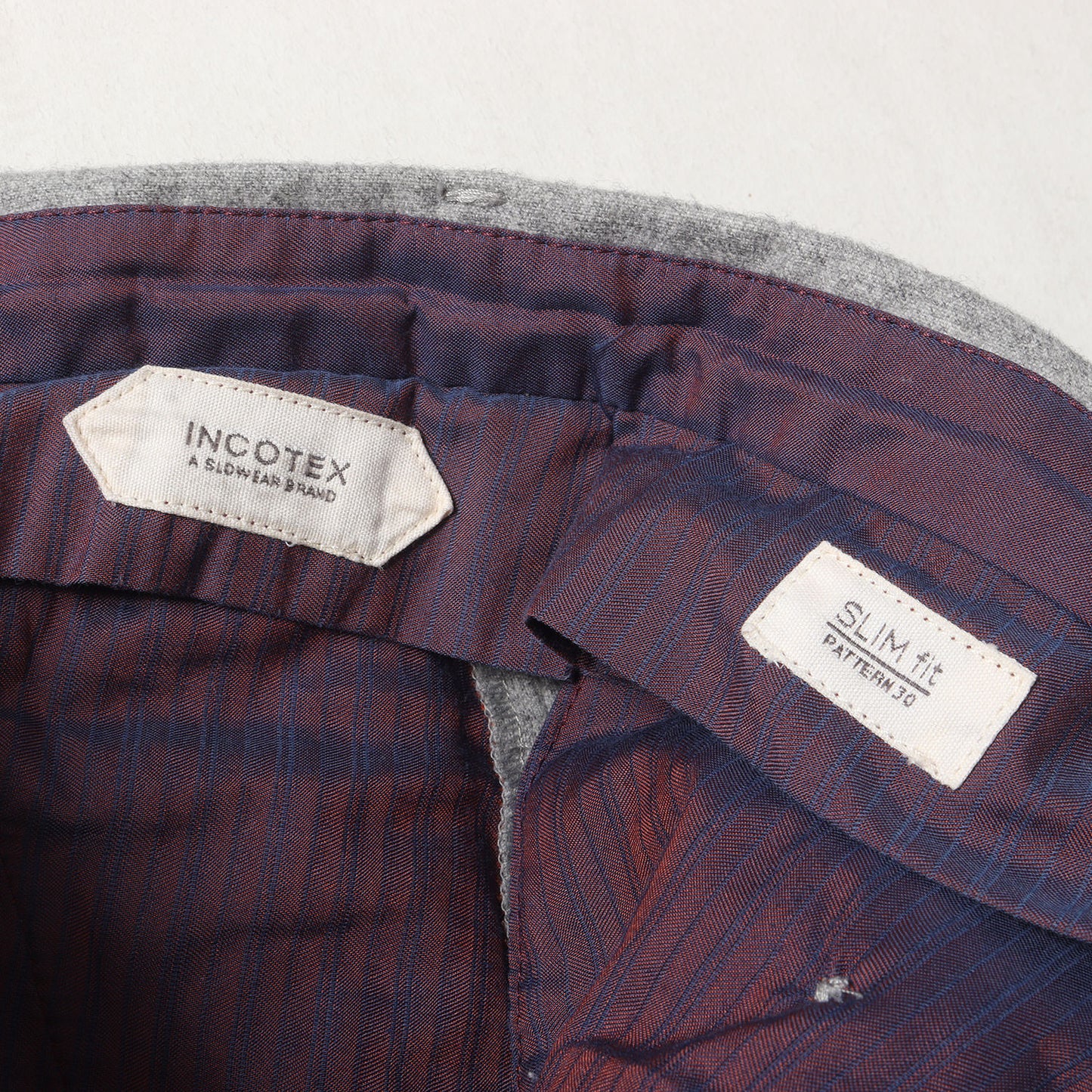 Super 100’s Carded Flannel ウール スラックス (1NT035 1721T) / SLIM fit