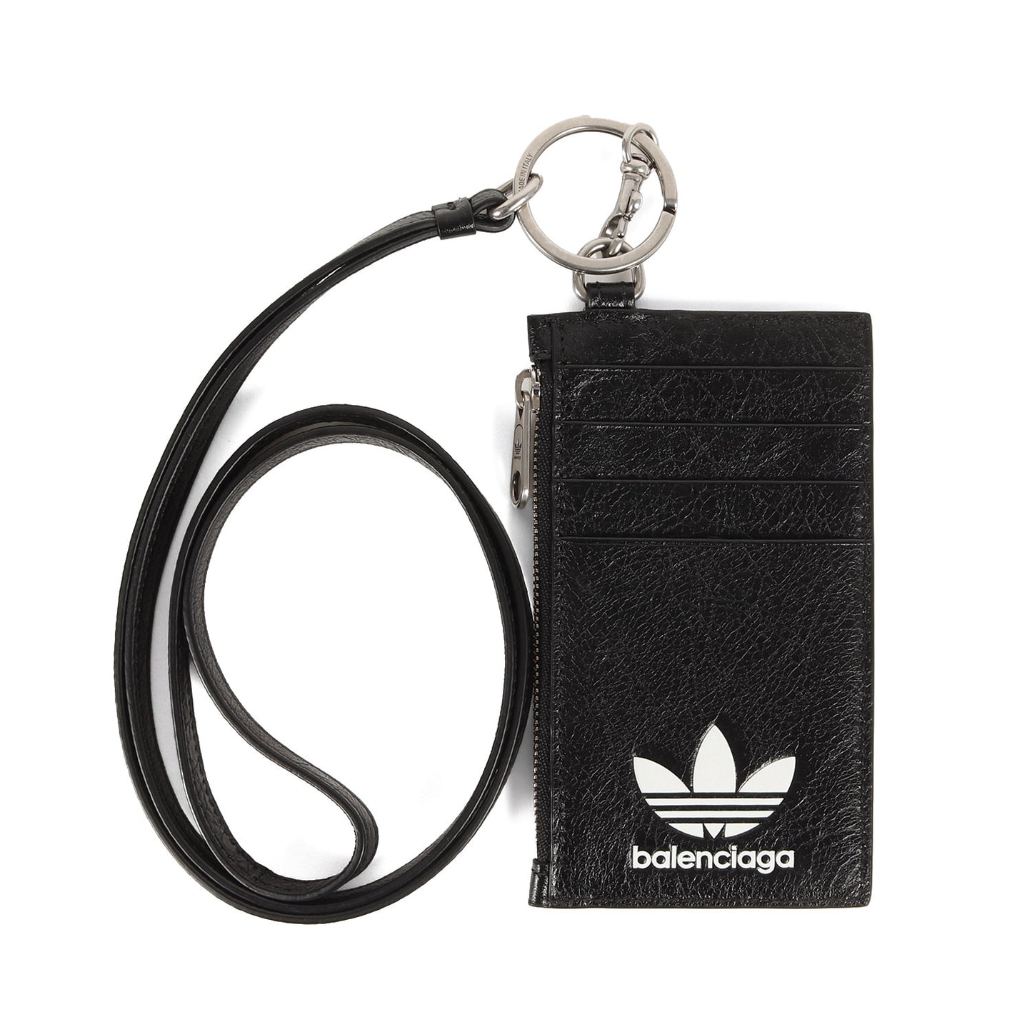 BALENCIAGA (バレンシアガ) × adidas トレフォイル ロゴ レザー ネック 