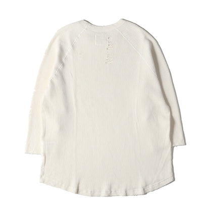 23AW ダメージ加工 クォータースリーブ ワッフル カットソー (3/4 SLEEVE WAFFLE TEE BT23F00200)