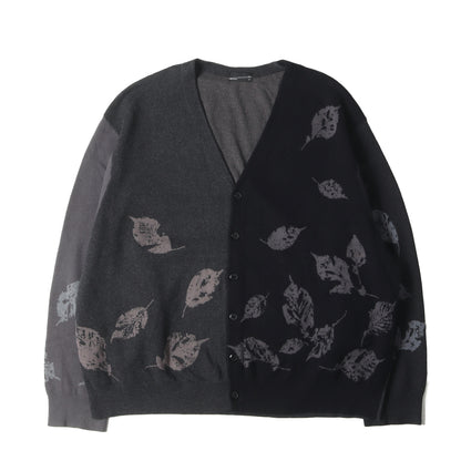 リーフ ジャガード コットン ニット カーディガン (COTTON WJQ KNIT CARDIGAN 2221-002)