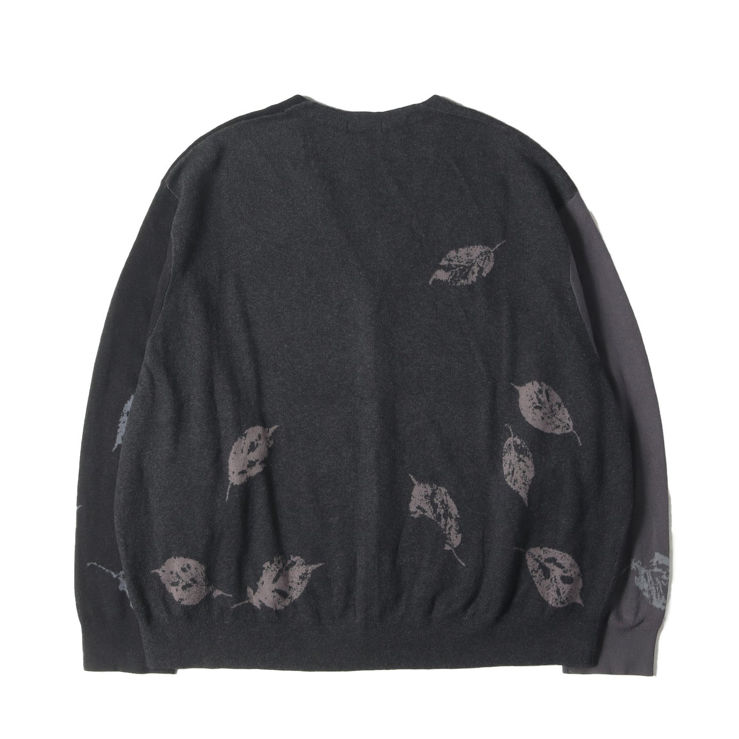 リーフ ジャガード コットン ニット カーディガン (COTTON WJQ KNIT CARDIGAN 2221-002)