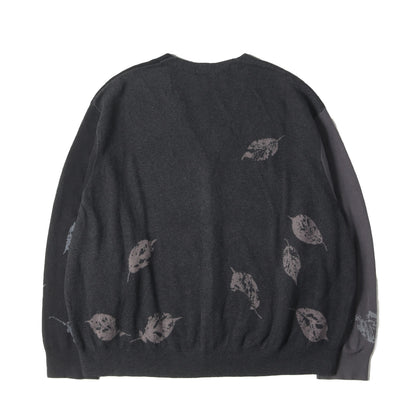リーフ ジャガード コットン ニット カーディガン (COTTON WJQ KNIT CARDIGAN 2221-002)