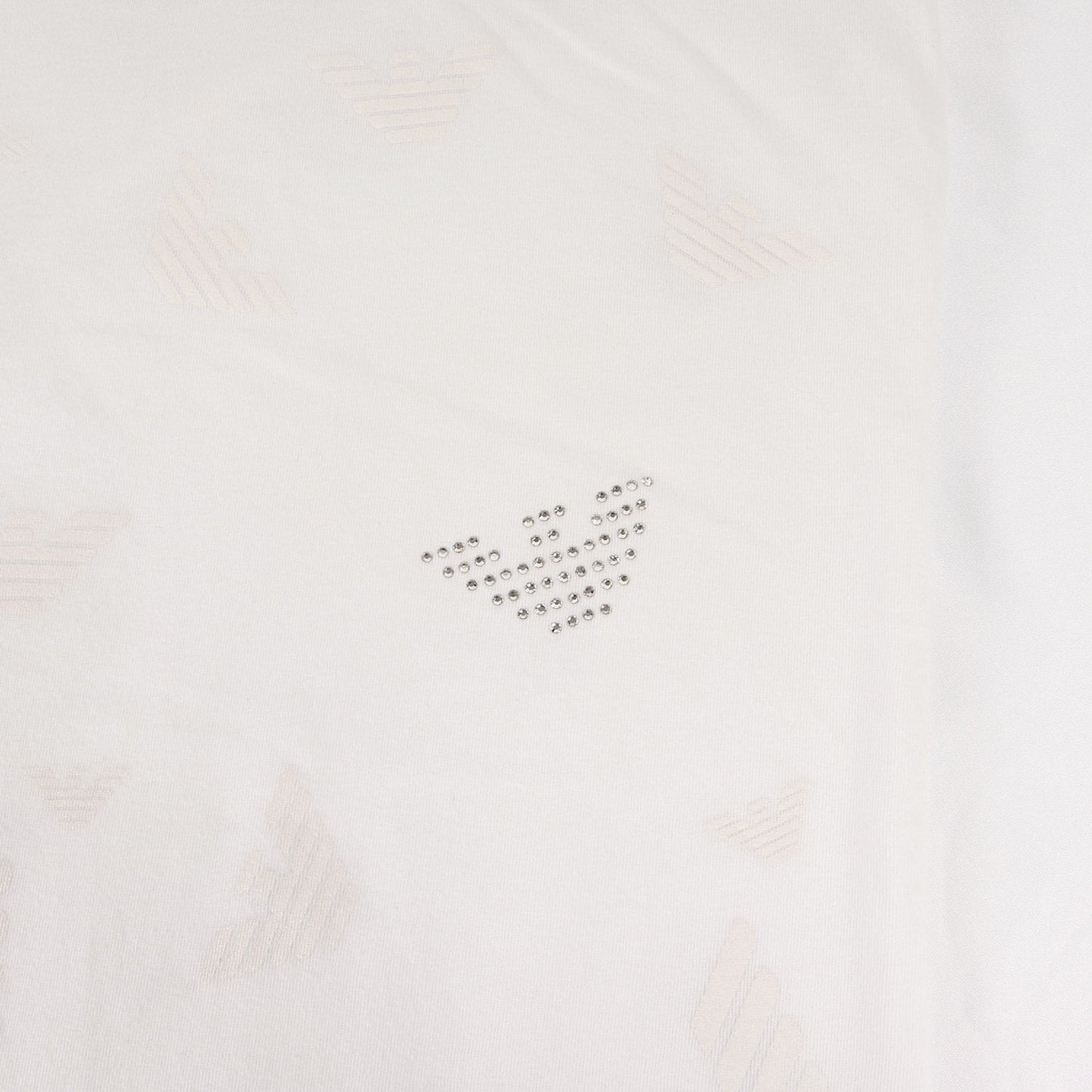 ラインストーン イーグル ストレッチ Vネック Tシャツ / MADE IN JAPAN