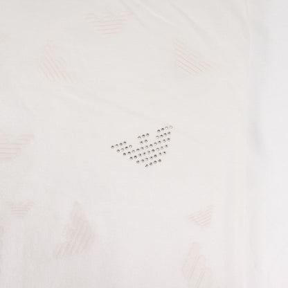 ラインストーン イーグル ストレッチ Vネック Tシャツ / MADE IN JAPAN