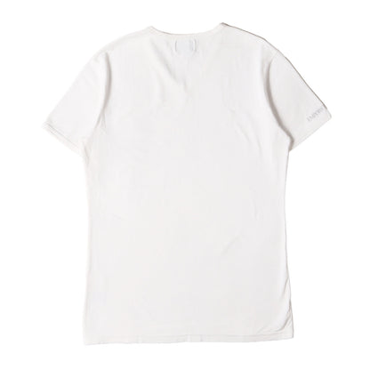 ワンポイント ラインストーン イーグルマーク ストレッチ Vネック Tシャツ / MADE IN JAPAN