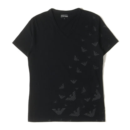 ラインストーン イーグル ストレッチ Vネック Tシャツ / MADE IN JAPAN