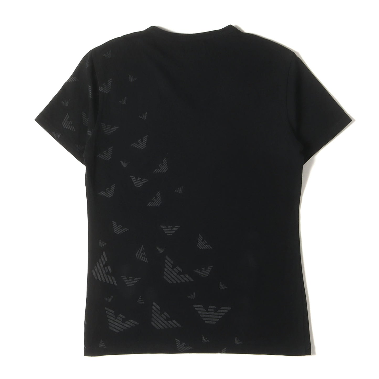 ラインストーン イーグル ストレッチ Vネック Tシャツ / MADE IN JAPAN