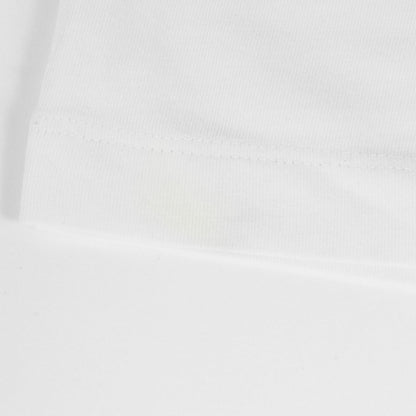 EA7 エンブレムワッペン付き ストレッチ Vネック Tシャツ