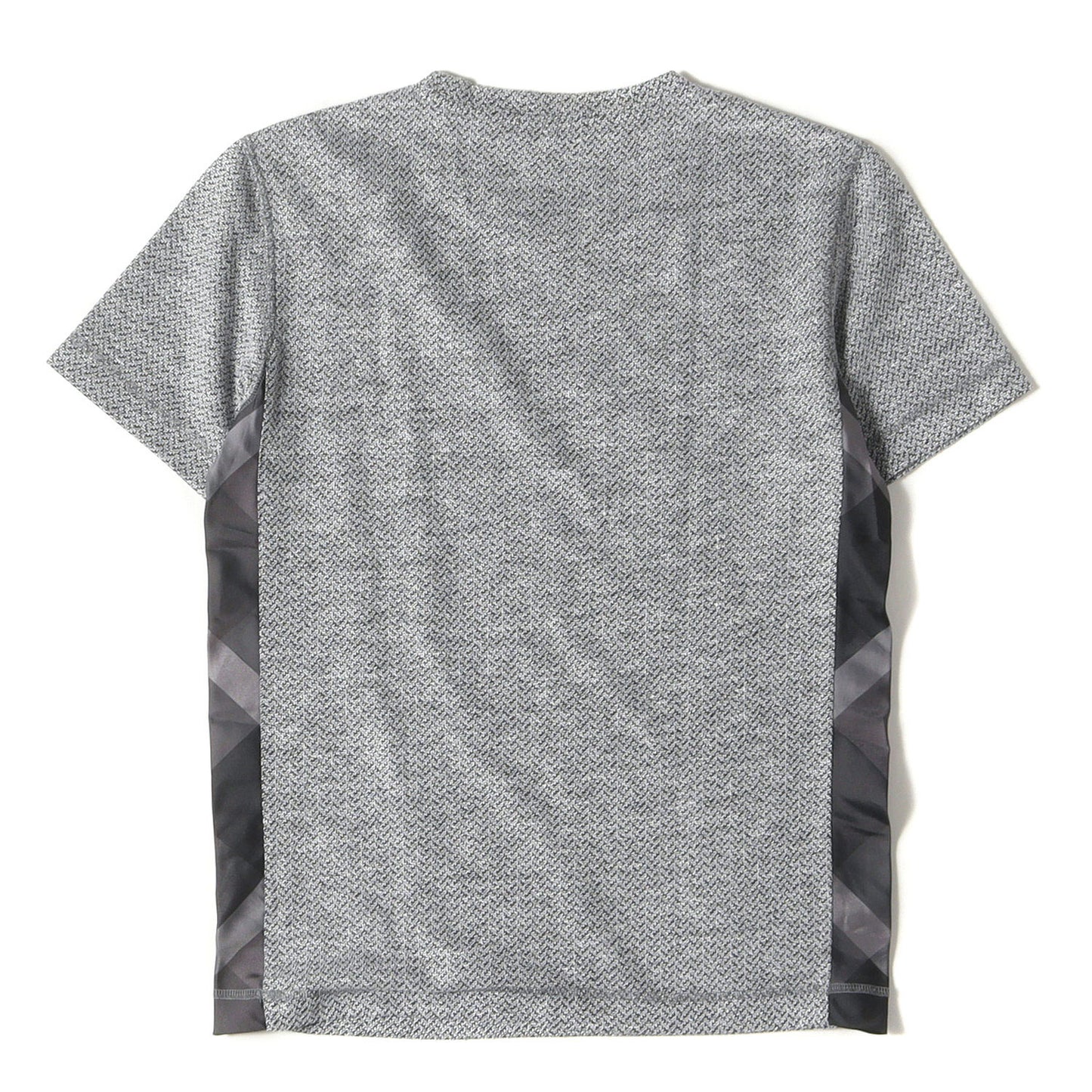 メランジ サイド チェック 切替 Tシャツ / MADE IN JAPAN