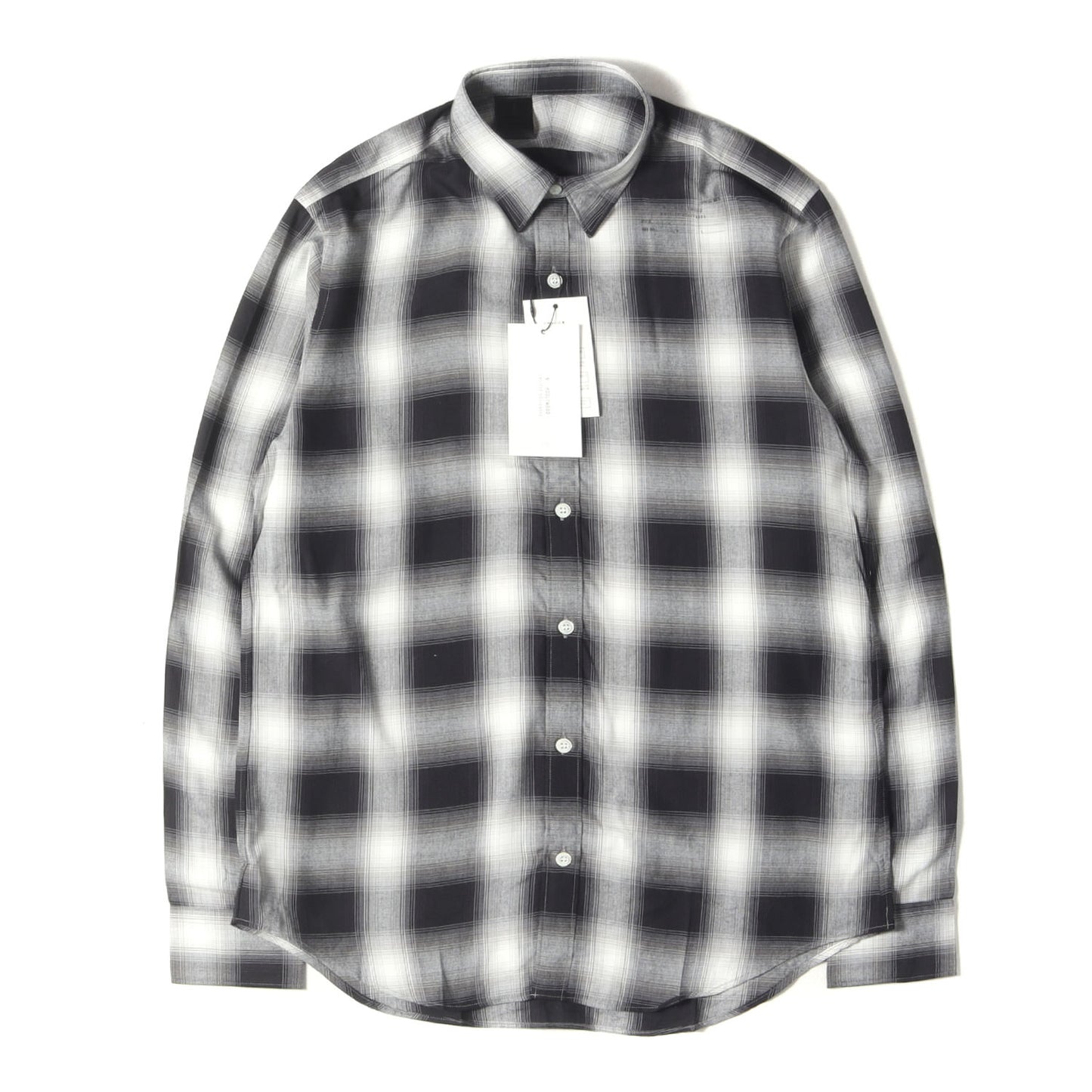 オンブレチェック レーヨン シャツ (OMBRE CHECK STAMPED SHIRTS 271-SH03peg)
