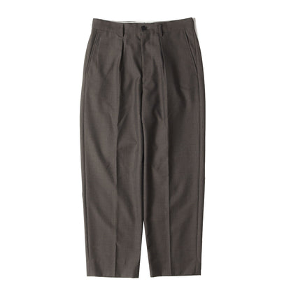 ワンタック ウール ツイル スラックスパンツ (MGD IN1PLEATED SLACKS) / Morgado社生地