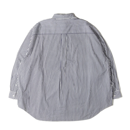 × THOMAS MASON ストライプ ボタンダウン ドレス シャツ (THOMAS MASON Oversized B.D GM222-50004)