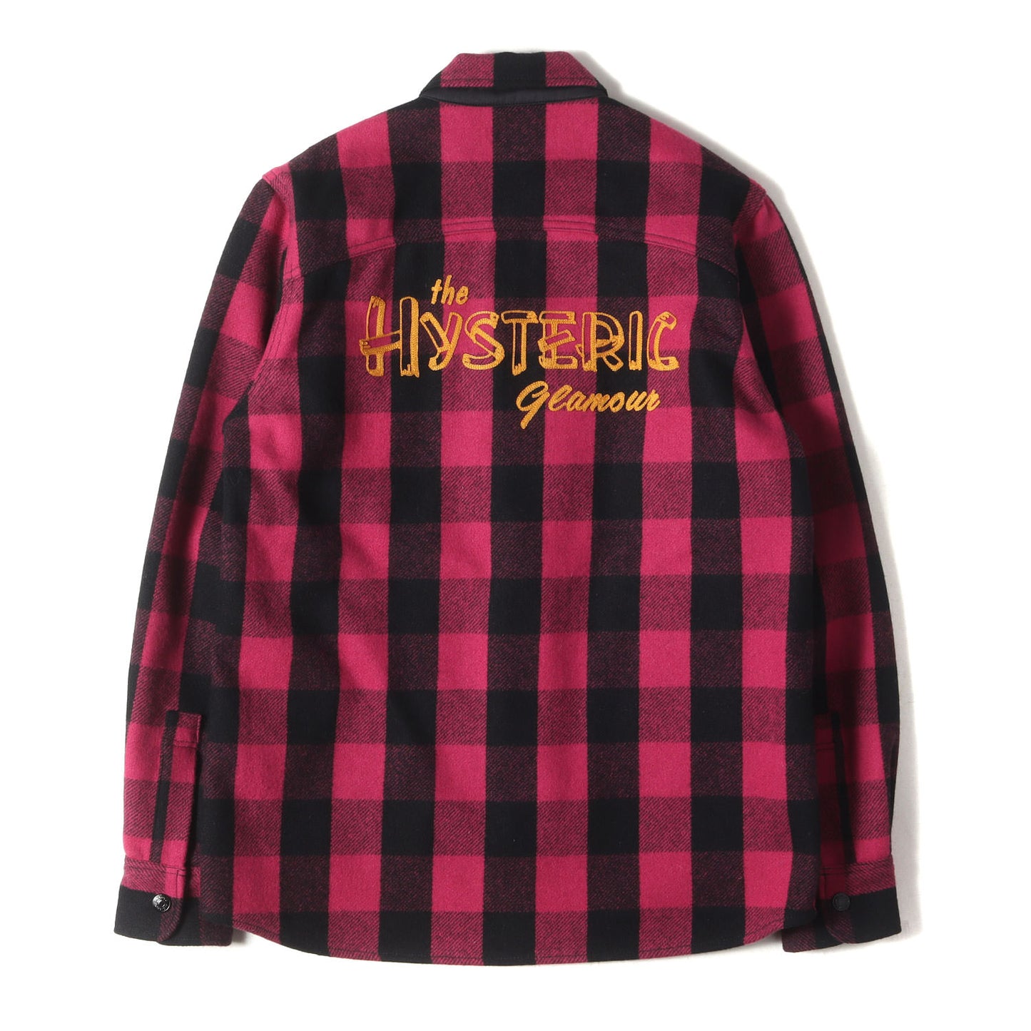 バックロゴ マッキノーウール ブロックチェック シャツ ジャケット
