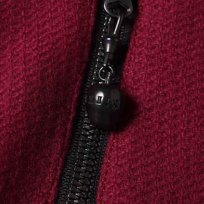 袖レザー カシミア ウール メルトン スタジャン (CASHMERE MELTON STADIUM JACKET)