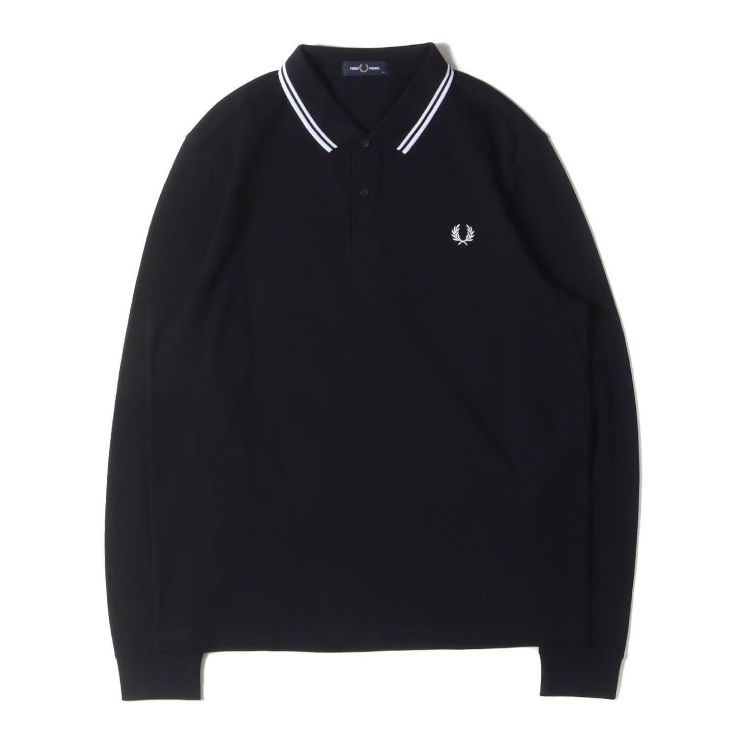 ローレル刺繍 ロングスリーブ 鹿の子 ポロシャツ (The Fred Perry Shirt M3636)