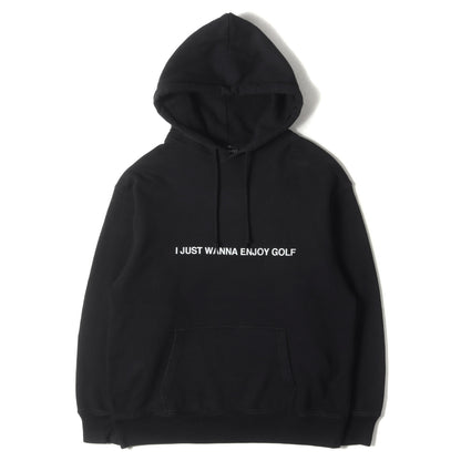 フロッキー プリント スウェット パーカー (Lettering Golf Hoodie)