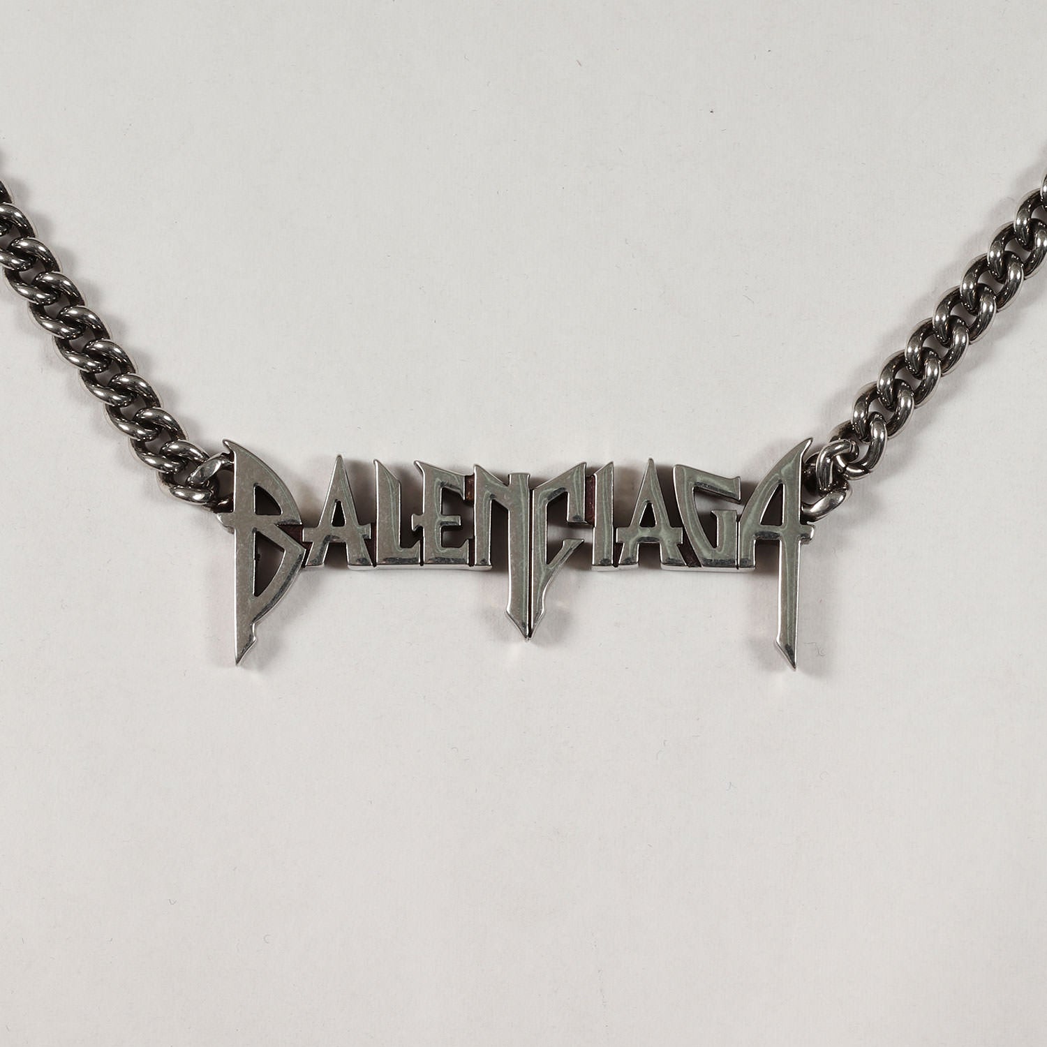 BALENCIAGA (バレンシアガ) 現行モデル Typo Metal ロゴ チェーン  