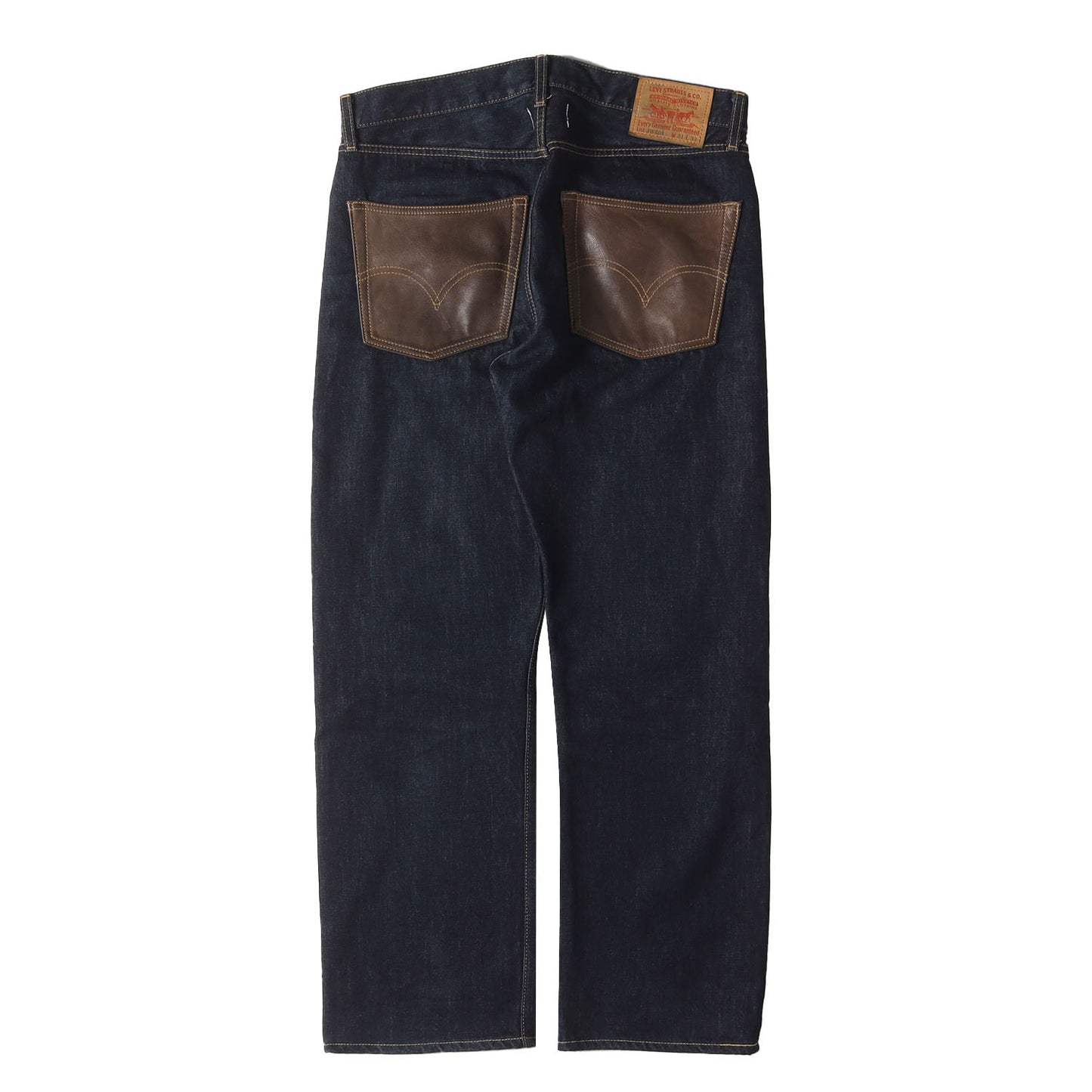 08SS × Levi's レザーポケット 切替 JW503 デニム パンツ (WA-P901) / ジッパーフライ