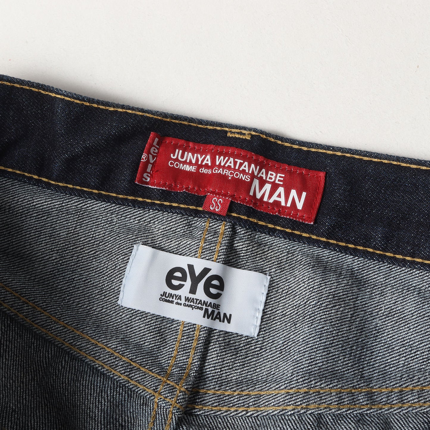 08SS × Levi's レザーポケット 切替 JW503 デニム パンツ (WA-P901) / ジッパーフライ