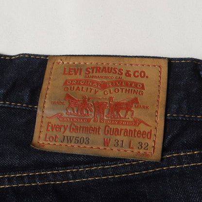 08SS × Levi's レザーポケット 切替 JW503 デニム パンツ (WA-P901) / ジッパーフライ