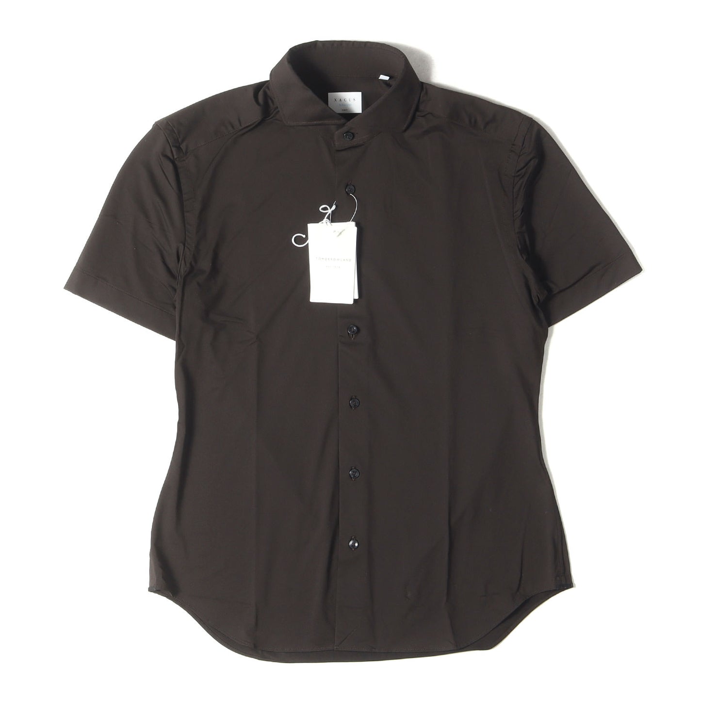 23SS ストレッチ ナイロン カッタウェイカラー 半袖 ドレス シャツ (ACTIVE SHIRTS62-05-31-05003-TN)