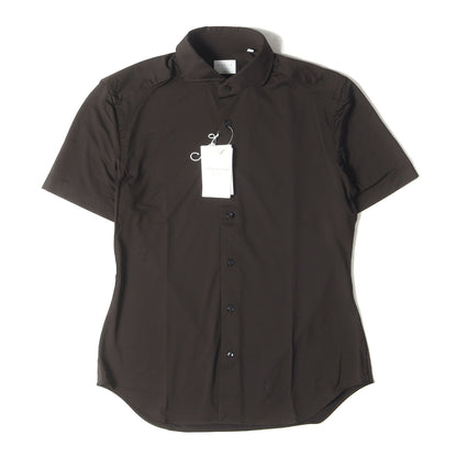 23SS ストレッチ ナイロン カッタウェイカラー 半袖 ドレス シャツ (ACTIVE SHIRTS62-05-31-05003-TN)