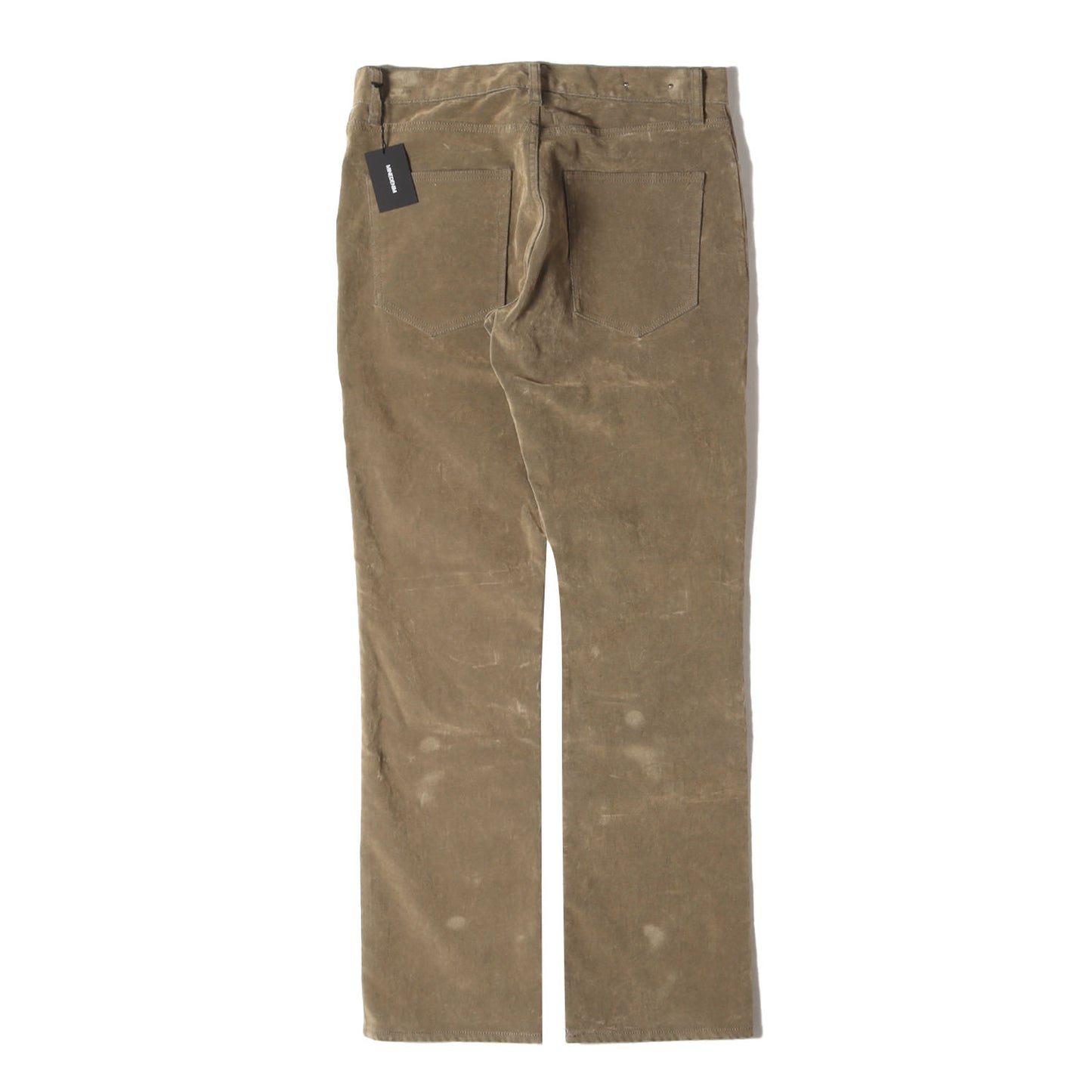 24AW スリムフレア フロッキー コーティング デニム パンツ (Velvet Denim Slim Flare 5pocket 2410-1001) / ジッパーフライ