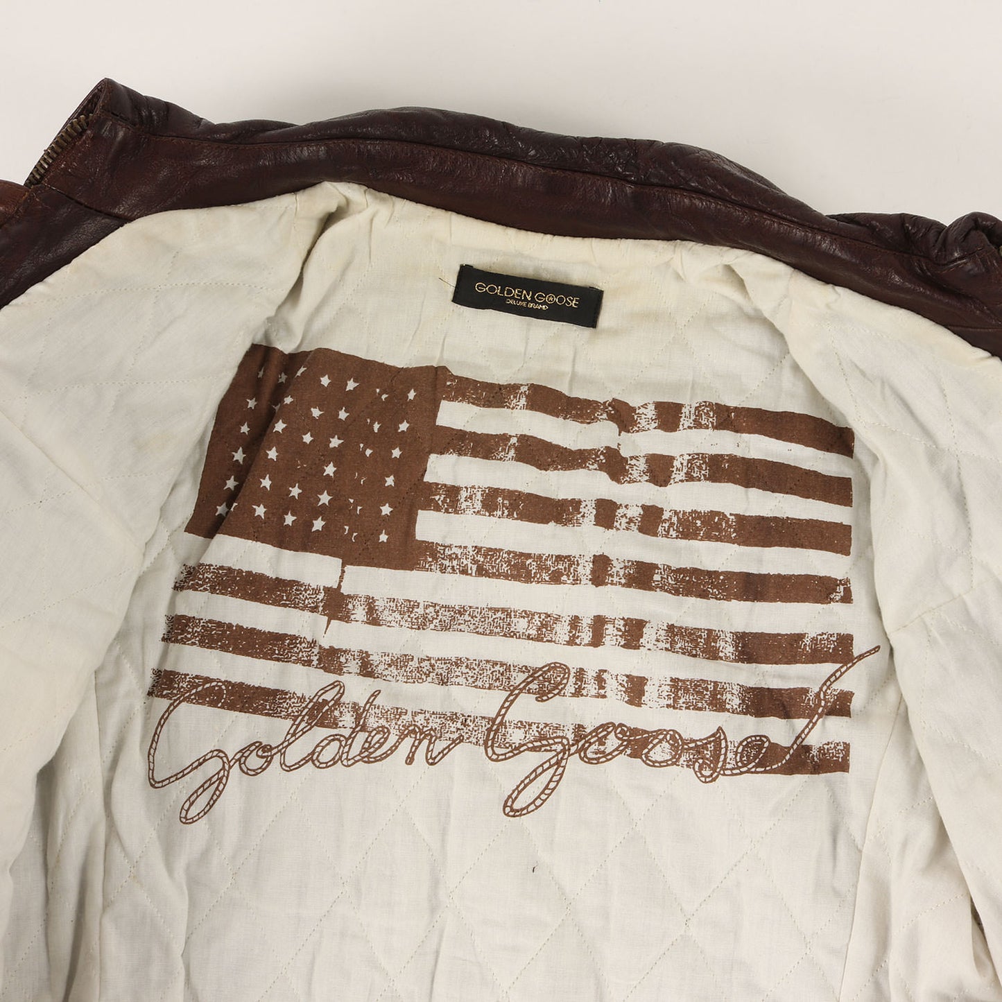 00s フラワー スタッズ ジップ レザー ジャケット