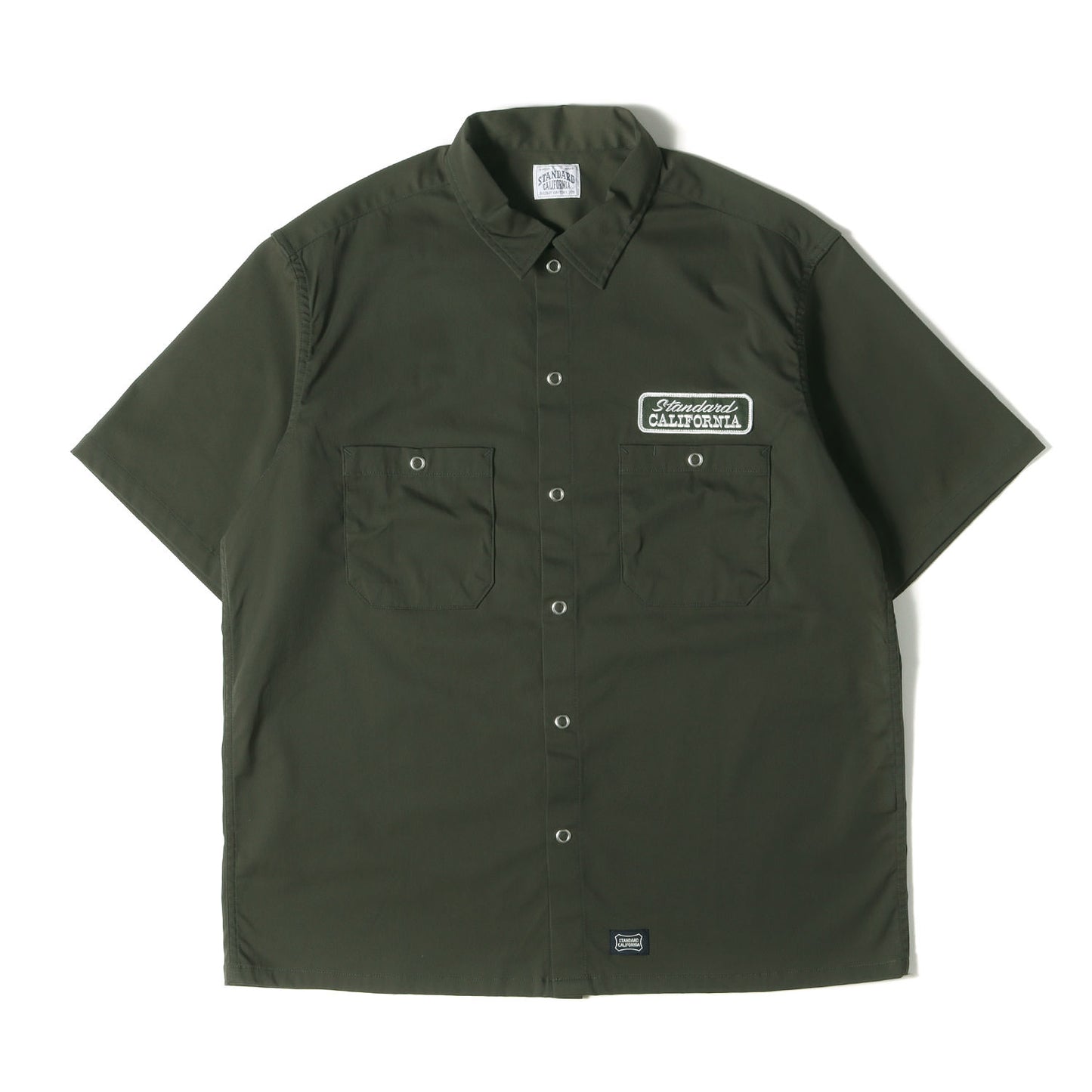 24SS ロゴ パッチ 刺繍 ストレッチ ナイロン 半袖 ワーク シャツ (SD Logo Patch Easy Work Shirt S/S)