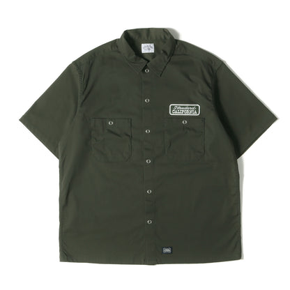 24SS ロゴ パッチ 刺繍 ストレッチ ナイロン 半袖 ワーク シャツ (SD Logo Patch Easy Work Shirt S/S)