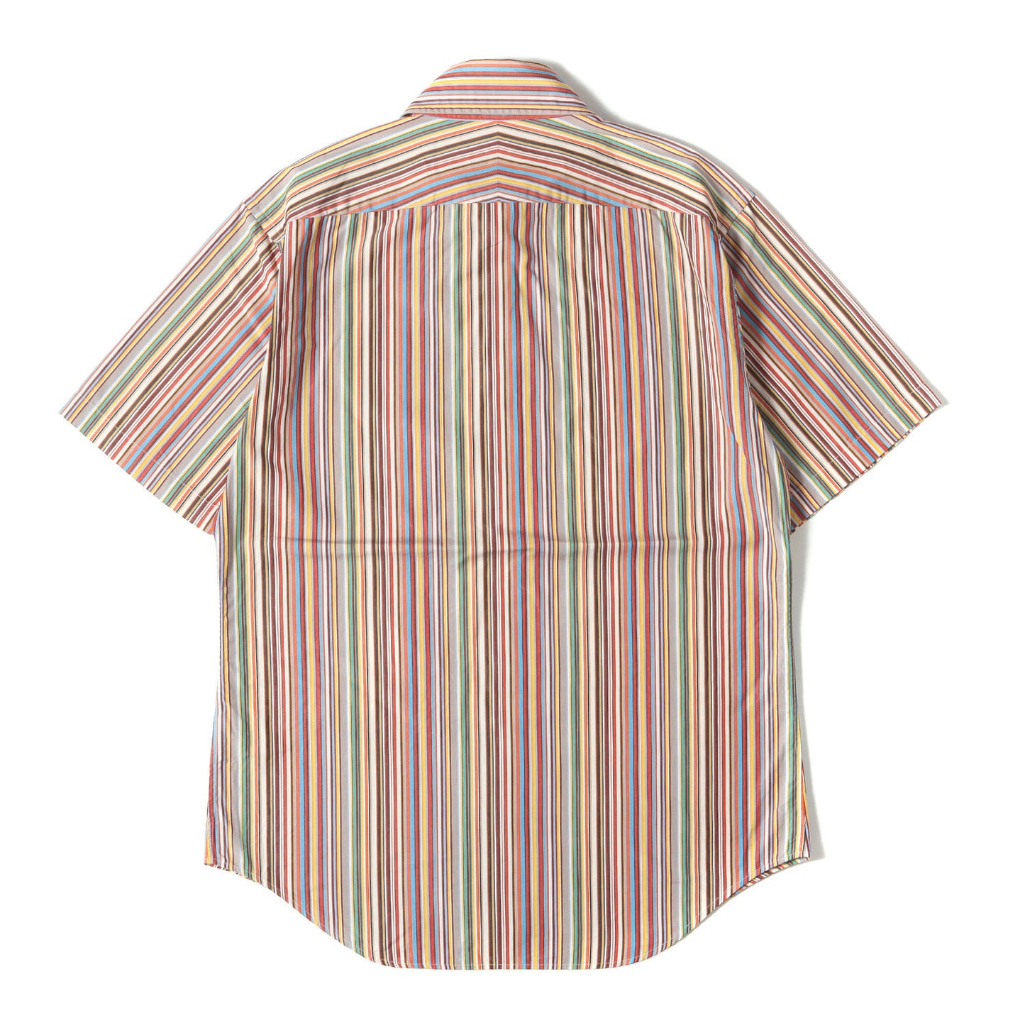 シグネチャー アーティストストライプ 半袖 ドレス シャツ / LONDON MADE IN JAPAN