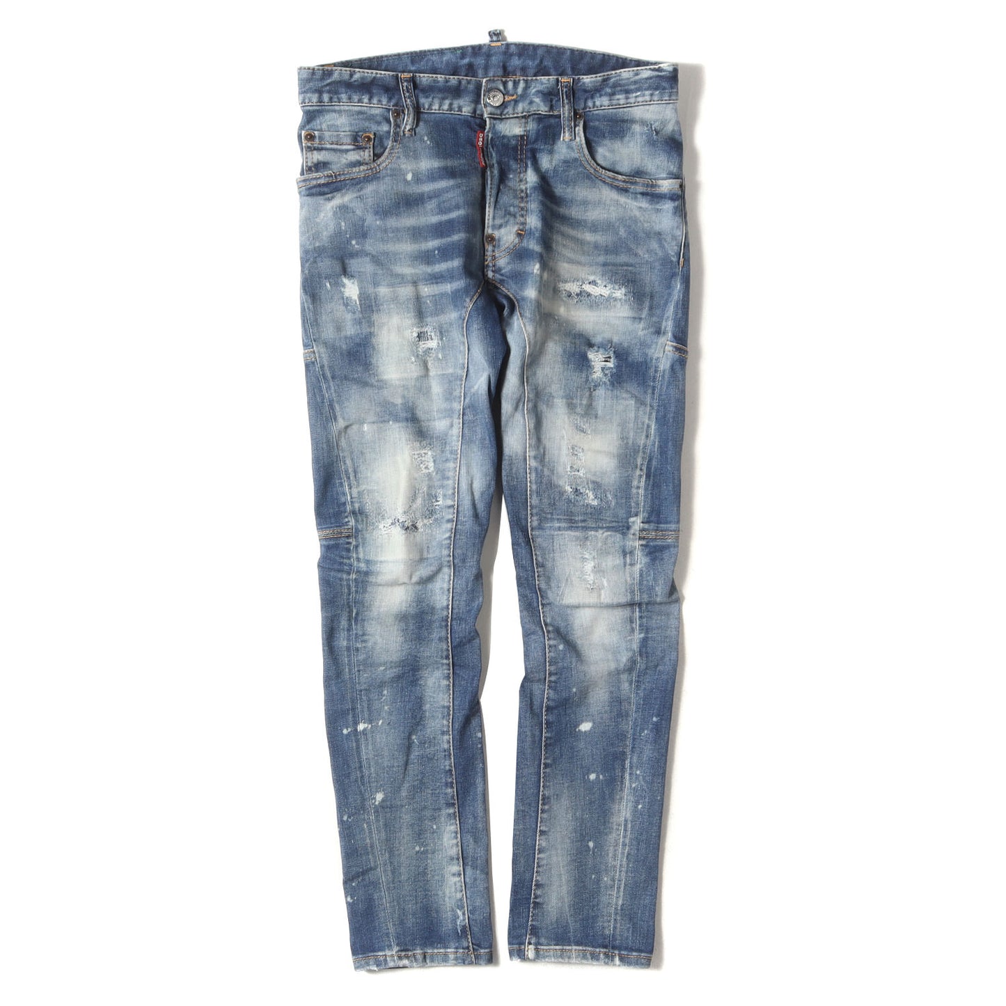 22AW ヴィンテージ リペア加工 ストレッチ スキニー デニムパンツ (Tidy Biker Jean S74LB1179 S30789)