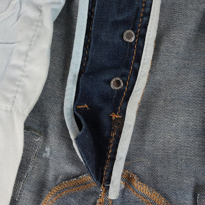 22AW ヴィンテージ リペア加工 ストレッチ スキニー デニムパンツ (Tidy Biker Jean S74LB1179 S30789)