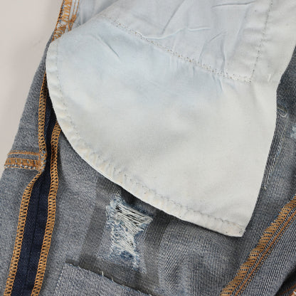 22AW ヴィンテージ リペア加工 ストレッチ スキニー デニムパンツ (Tidy Biker Jean S74LB1179 S30789)