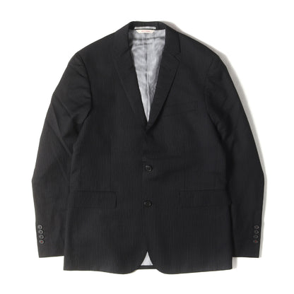 Marzotto ピンストライプ ウール 2B テーラード ジャケット / Red Fleece
